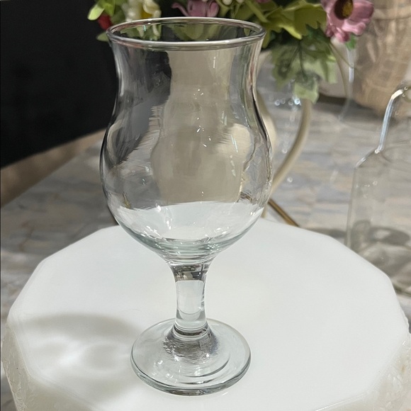 12 set Libbey Tulip Wine/Water Clear Goblet Vintage 7 Inch Height Set of 12 $25 - Picture 2 of 5